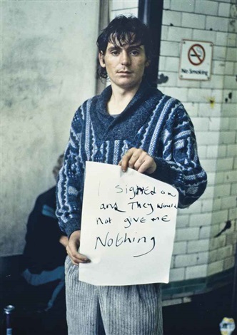gillian wearing signs say nothing want would someone give them wants else signed artist 1992 1993 past artnet
