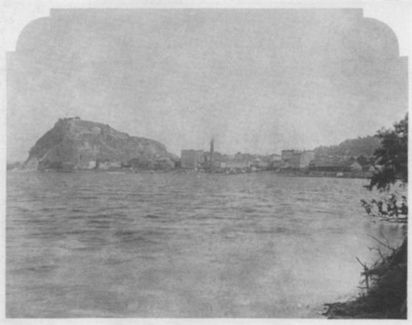 View Of Red Wing Minnesota And Barn Bluff By Henry Peter Bosse On