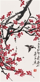紅梅蝶舞