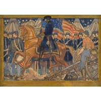 General Meade and Pennsylvania troops in camp... General Meade and Pennsylvania troops in camp...