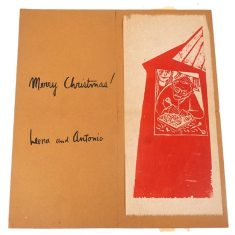 4 prints christmas card sun autobiographia cityscape by antonio