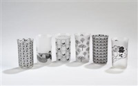 Twelve Corning beakers: 
