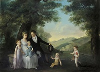 A family gathered in a pastoral landscape, 1804 A family gathered in a pastoral landscape, 1804