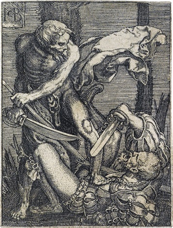 Death and the Foot Soldier by Jacob Binck on artnet