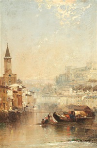 A view of Verona, 'Camogli - in the Riviera', a... A view of Verona, 'Camogli - in the Riviera', a...