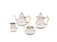 A four-piece silver tea service, 1963