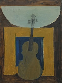 Stillleben mit geige, 1968
