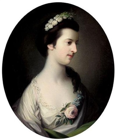 Portrait of Elizabeth Dashwood, later Duchess of Manchester by Katherine Read portrait of elizabeth dashwood, later duchess of manchester by katherine read