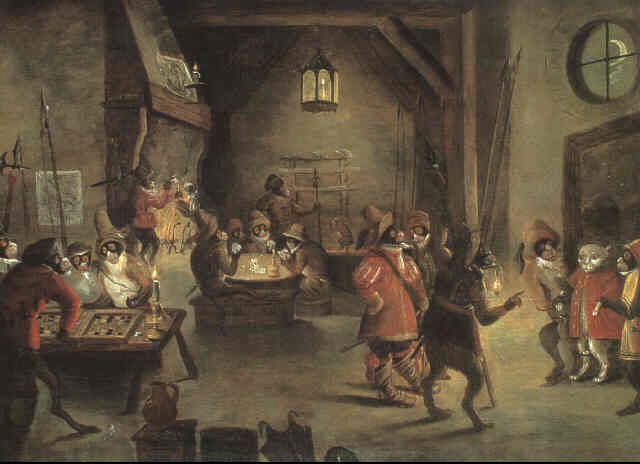 SINGERIES by Abraham Teniers on