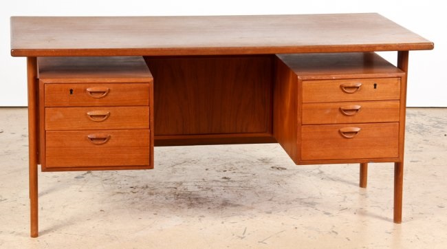 Danish Modern Teak Desk By Kai Kristiansen On Artnet Danish Modern Teak Desk By Kai Kristiansen