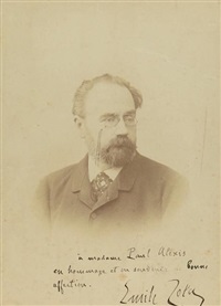 portrait d'emile zola by eugene pirou