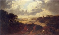 Extensive landscape with Canterbury in..., 1877–1877 Extensive landscape with Canterbury in..., 1877–1877