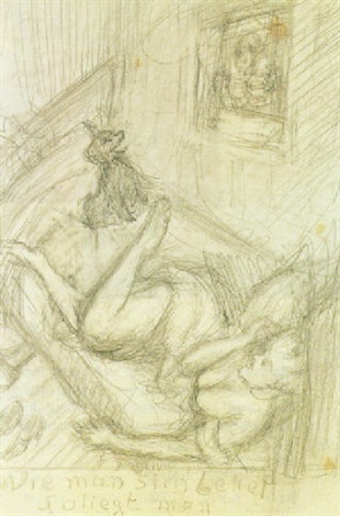 Wie Man Sich Bettet So Liegt Man By Alfred Kubin On Artnet