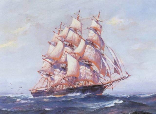the clipper ship red jacket by frank vining smith on artnet