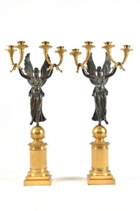 PAIRE DE CANDELABRES