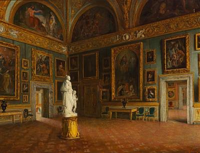 Interior From The Palazzo Pitti In Florence By Tomaso