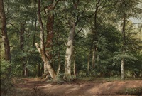 A view from the forest of Skjoldnæsholm, 1862 A view from the forest of Skjoldnæsholm, 1862