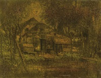 Stable behind a farm