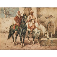 ALLOWING THE HORSES TO PAUSE AT THE WELL ALLOWING THE HORSES TO PAUSE AT THE WELL