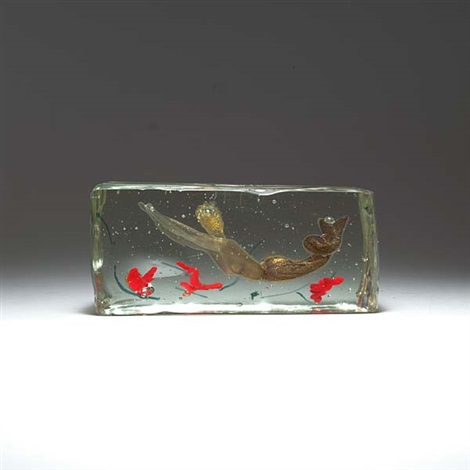 Glasblock Mit Meerjungfrau By Alfredo Barbini On Artnet