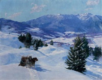 Mount Mansfield in Winter, 1895
