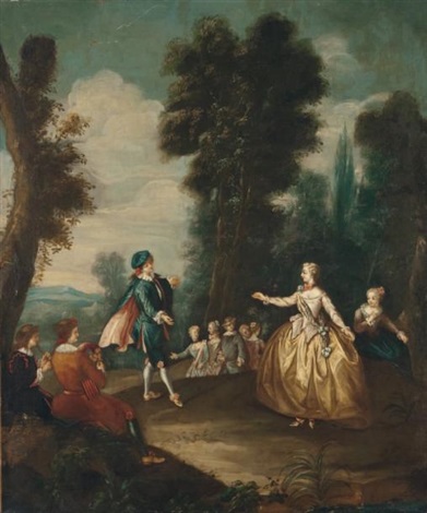 Le bal champêtre by JeanAntoine Watteau on
