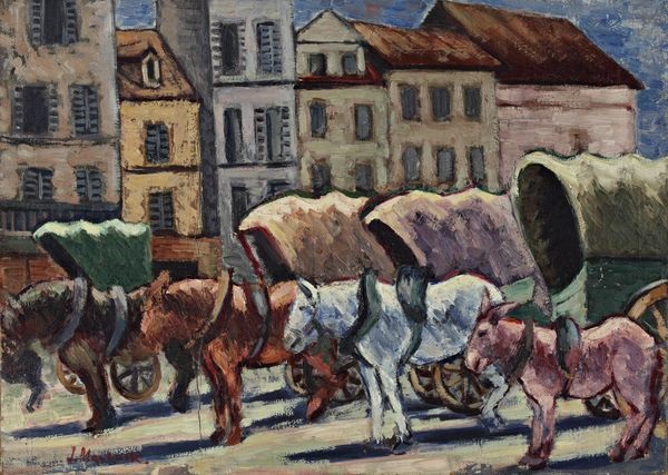Chevaux et carioles by Jacob Macznik on