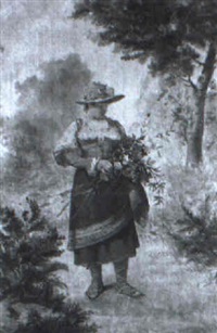 Joven con flores