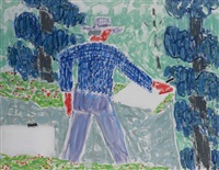 Self Portrait in Quarry, 1977
