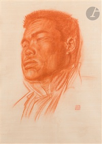 Portrait d’homme mongole, 1918 Portrait d’homme mongole, 1918