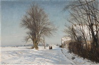 Winterlandscape with a sleigh, 1901 Winterlandscape with a sleigh, 1901