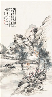 春塘戏水图 (Landscape), 1985