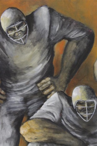 Football Players By Ernie Barnes On Artnet