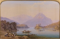 Vue présumée du lac de Lucerne, 1858