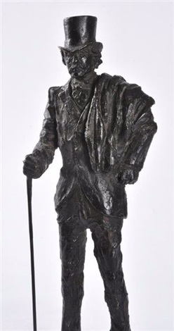 ANGELA CONNER BORN 1935, BRONZE FULL LENGTH PORTRAIT OF JAMES ...