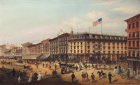 The corner of Bowery and Canal Street, New..., 1886 The corner of Bowery and Canal Street, New..., 1886