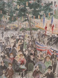 Fête en terrasse, 1924