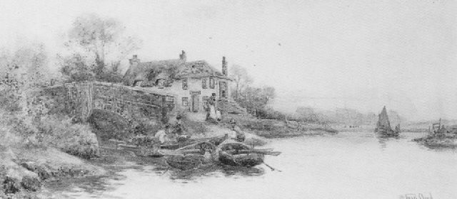 Old Fishing Village In The Sheldt By Walter Stuart Lloyd On Artnet