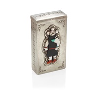 An Ida Vacit Poblano multi-stone inlaid box An Ida Vacit Poblano multi-stone inlaid box