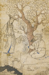 A Maiden and Bearded Man by a Stream, 1600–1650 A Maiden and Bearded Man by a Stream, 1600–1650