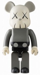 be@rbrick 1000% (gray) by kaws