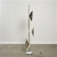 A Chrome 'Diamond' Floor Lamp by O.M.A..., 1960–1969