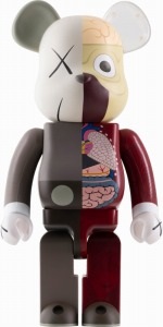 be@rbrick companion 1000% red dissected by kaws