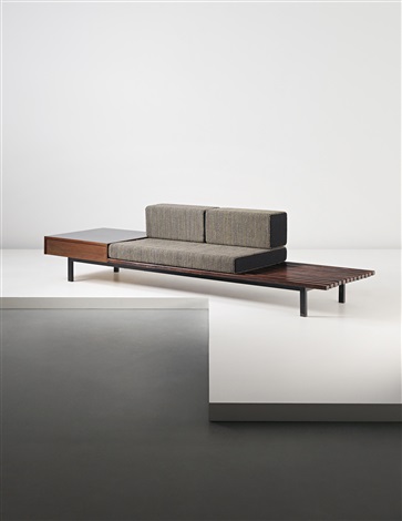 Bench With Side Table And Drawer From Cite Cansado Cansado Mauritania By Charlotte Perriand On Artnet