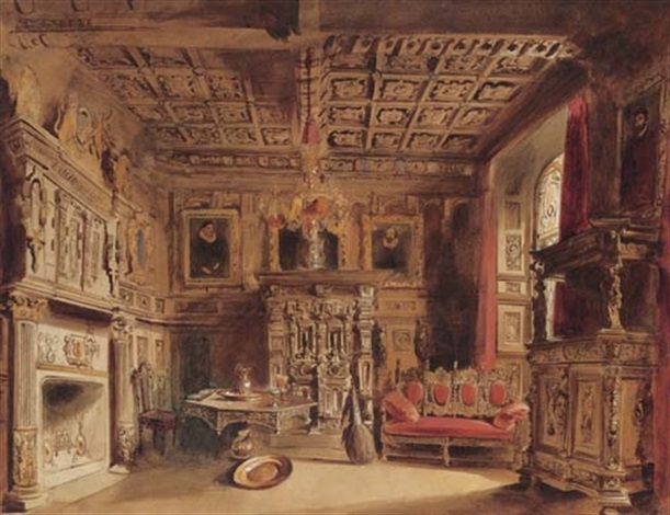 A Tudor interior by William Lake Price on artnet A Tudor interior by William Lake Price on artnet
