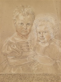 Knaben- und Mädchenbildnis, 1835