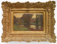 Fall Landscape with Stream