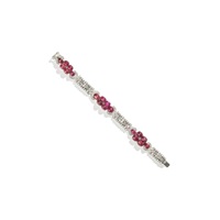ROOD: RUBY AND DIAMOND BRACELET, CIRCA 1930, 1930 ROOD: RUBY AND DIAMOND BRACELET, CIRCA 1930, 1930