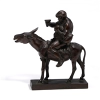 Silenus riding a donkey