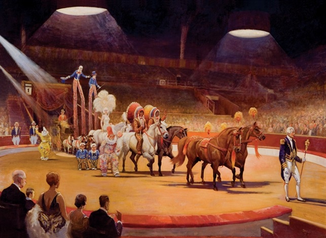 The Grand Parade, Bertram Mills Circus at Olympia by Edward Seago on artnet